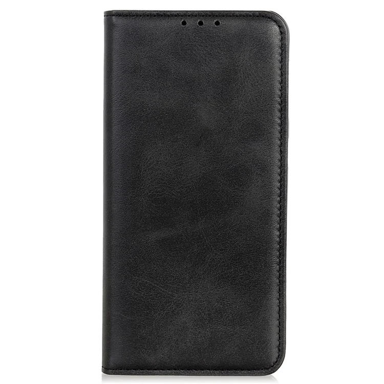Für Samsung Galaxy A25 5G (Global) (161,0 x 76,5 x 8,3 mm) Hülle Brieftasche Stand Spaltleder Handyhülle - Schwarz