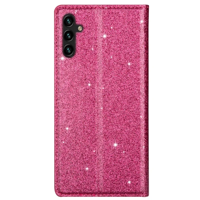 For Samsung Galaxy A15 4G Case Card Holder Magnetic Auto Closing Leather Cover - Rose
