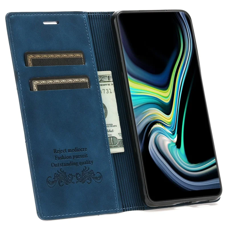 For Samsung Galaxy A05s 4G Case PU Leather Cover with Wallet Stand - Blue