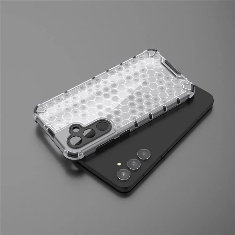 Per Samsung Galaxy S23 FE Case Honeycomb Design Phone Back Cover - Grigio