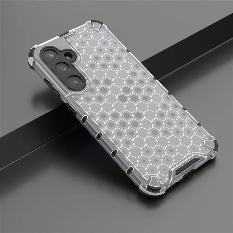 Per Samsung Galaxy S23 FE Case Honeycomb Design Phone Back Cover - Grigio
