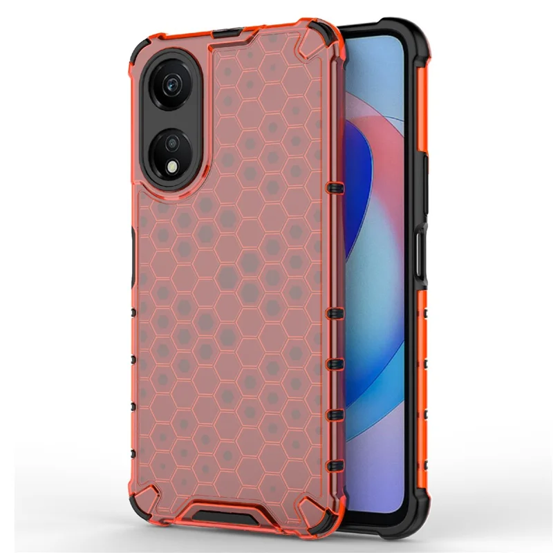 Funda Para Honor Play 40 Diseño de panal Antiarañazos Funda de teléfono - Rojo