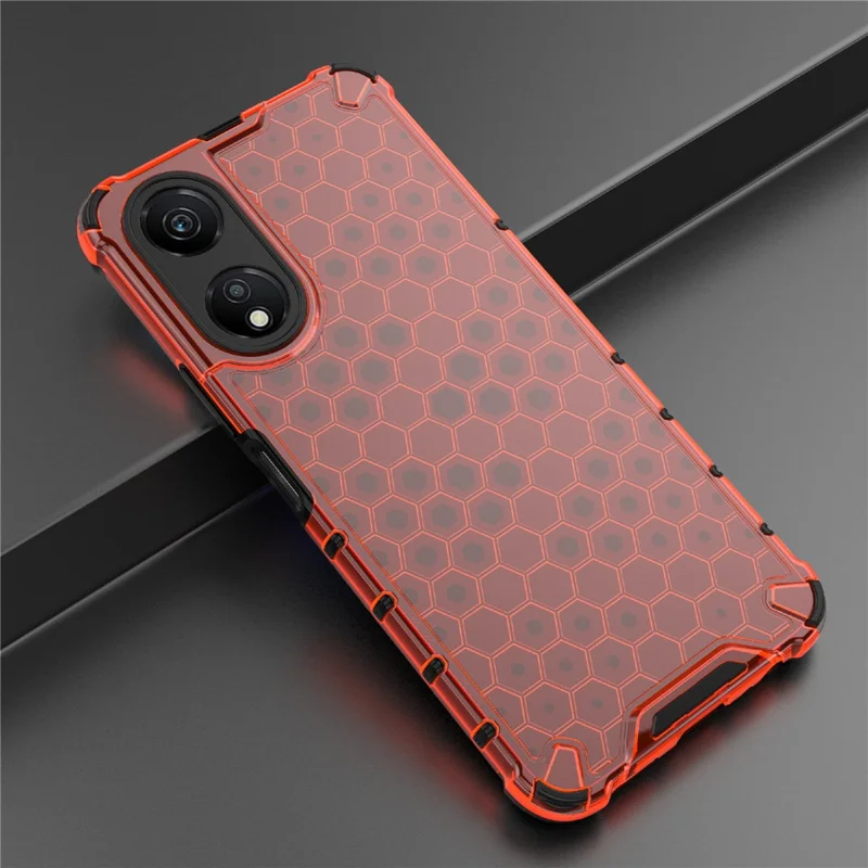 Funda Para Honor Play 40 Diseño de panal Antiarañazos Funda de teléfono - Rojo
