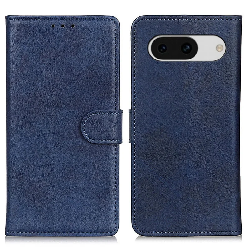 Funda para Google Pixel 8a, carcasa de teléfono antiarañazos, protectora, con soporte y cartera - Azul