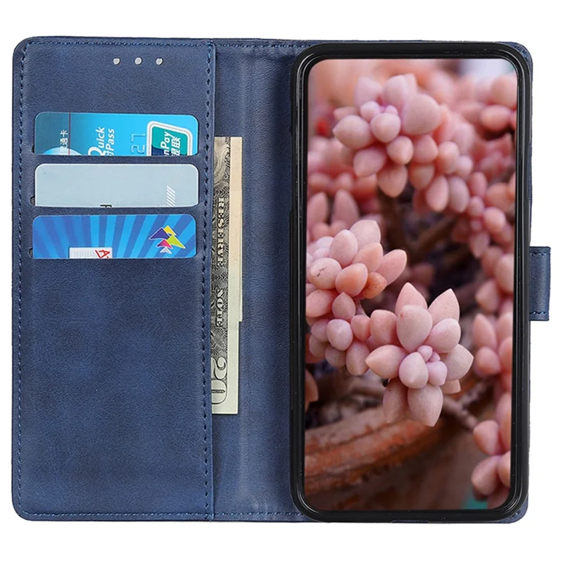Funda para Google Pixel 8a, carcasa de teléfono antiarañazos, protectora, con soporte y cartera - Azul