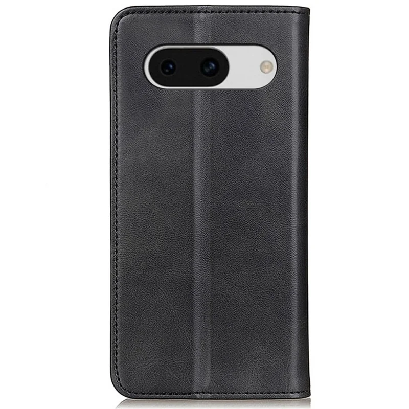 For Google Pixel 8a Case Anti-Collision Phone Cover Wallet Stand Split Leather Shell - Black