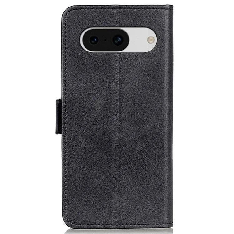Para Google Pixel 8a Case Slim-fit Stand Phone Cover TPU +PU Leather Wallet - Black
