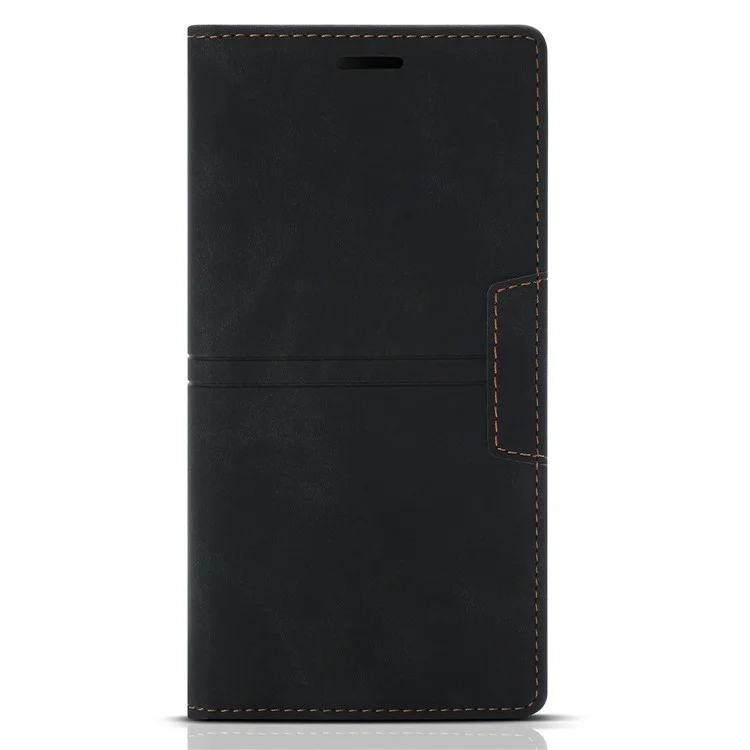 Para Xiaomi Redmi 12 4G / 5G (Global) / Poco M6 Pro 5G Capa Carteira de Couro PU - Preto