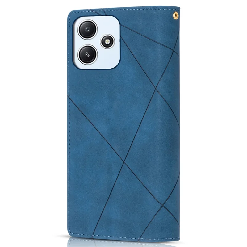 For Xiaomi Redmi 12 4G / 5G (Global) / Poco M6 Pro 5G Case Zipper Pocket Phone Wallet Cover - Blue