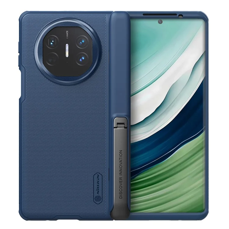 NILLKIN Super Frosted Shield Fold for Huawei Mate X5 Kickstand Phone Case PC Matte Phone Cover - Blue