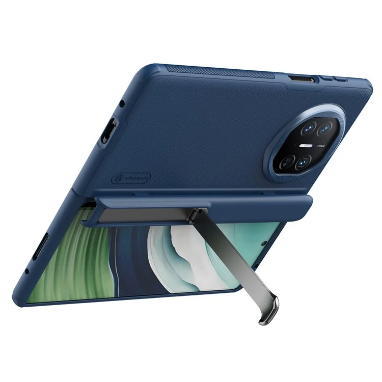 NILLKIN Super Frosted Shield Fold for Huawei Mate X5 Kickstand Phone Case PC Matte Phone Cover - Blue