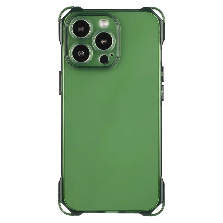 Für iPhone 13 Pro Hülle Weiche TPU Vier-Ecken-Aufprallschutz-Abdeckung - Armeegrün
