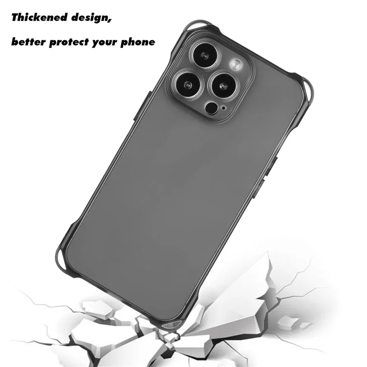 Per iPhone 13 Pro Max Case 4 Angoli Protezione TPU Custodia Telefono - Nero