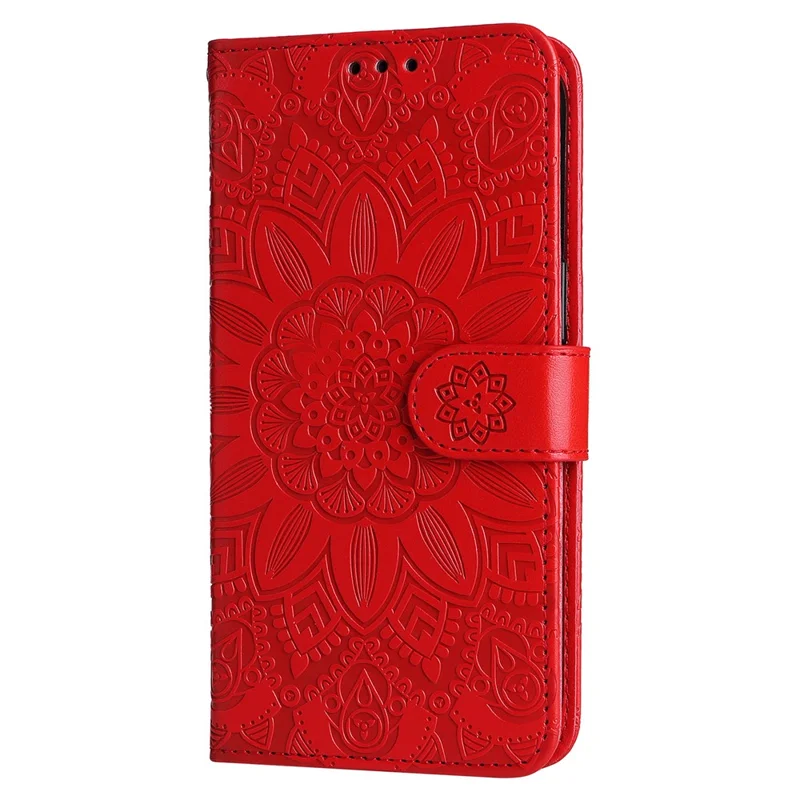 For Samsung Galaxy S24 Ultra Case Leather Wallet Flip Protective Phone Cover - Red