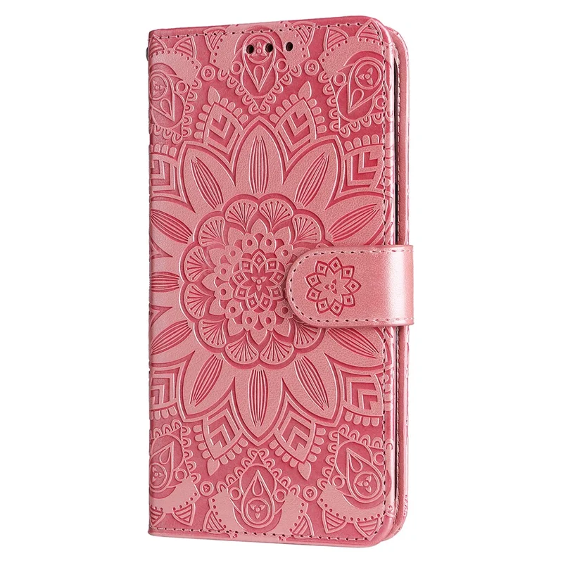 For Samsung Galaxy S24 Ultra Case Leather Wallet Flip Protective Phone Cover - Pink