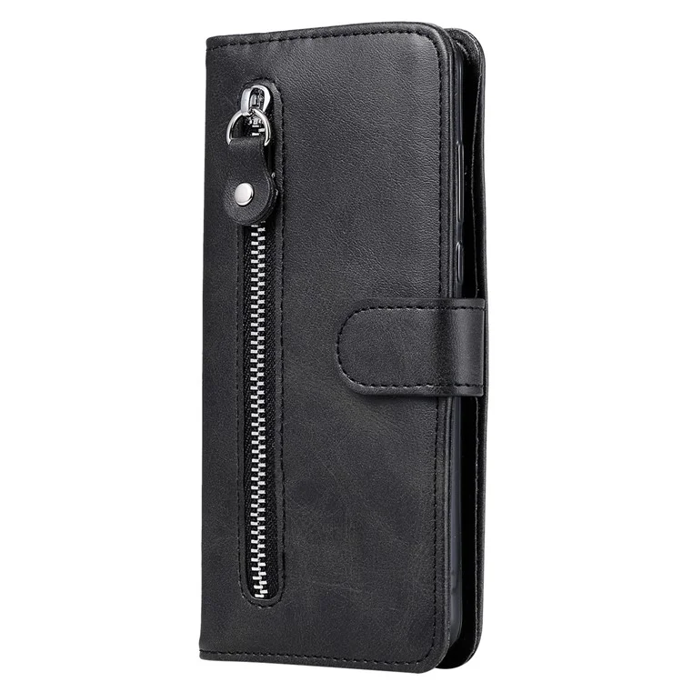 Чехол-книжка с застежкой-молнией для Samsung Galaxy S24 - черный