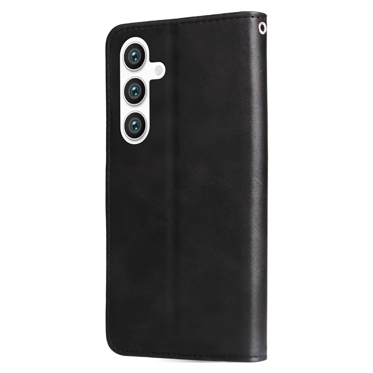 Чехол-книжка с застежкой-молнией для Samsung Galaxy S24 - черный
