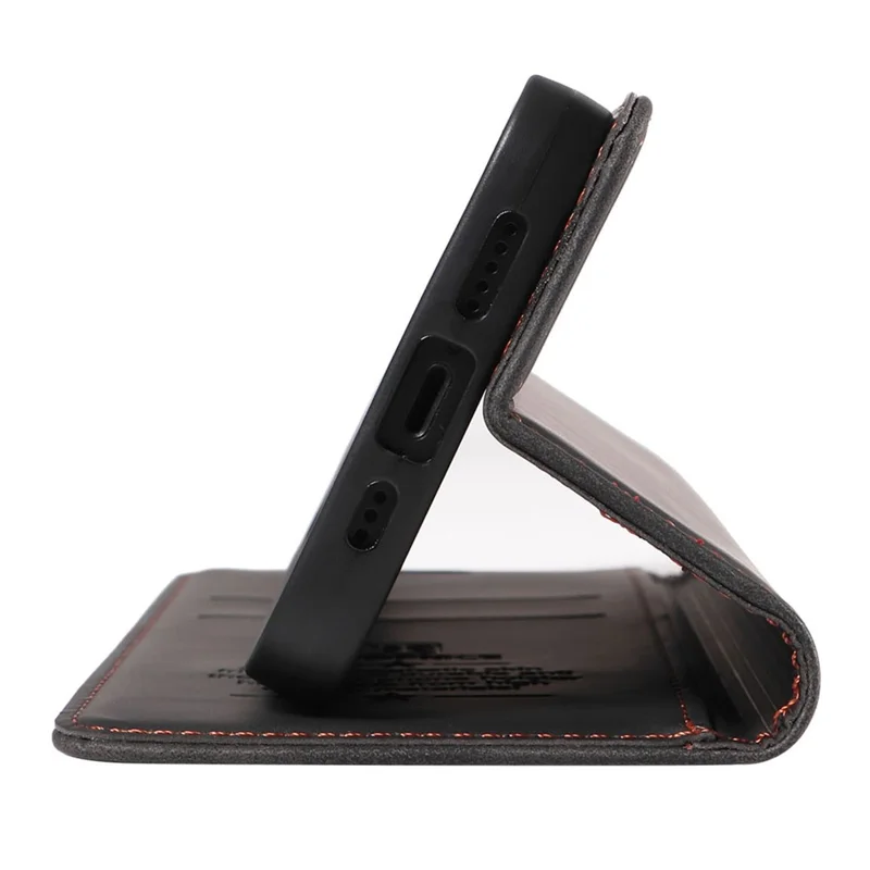 BETOPNICE 003 para vivo Y17s 4G Case RFID Blocking Wallet Phone Stand Cover - Preto