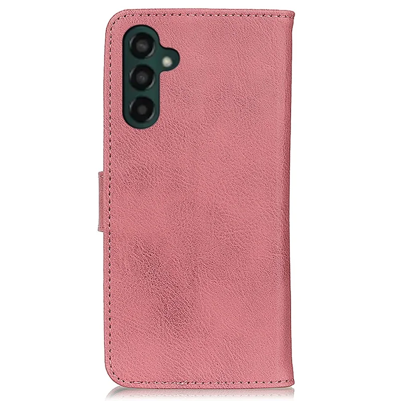 KHAZNEH For Samsung Galaxy A25 5G (Global) (161.0 x 76.5 x 8.3mm) Case Cowhide Leather Phone Wallet Cover - Pink