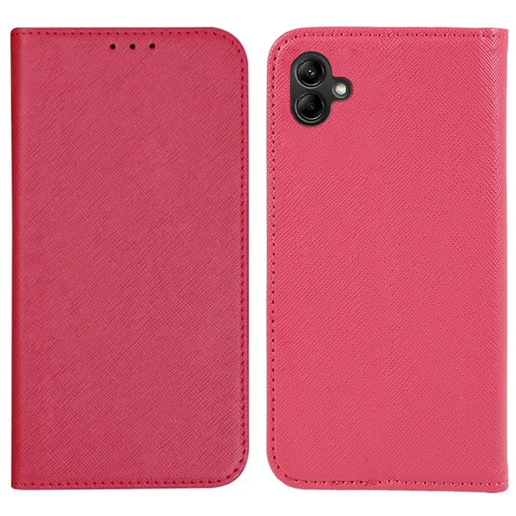 Für Samsung Galaxy A05 4G Hülle Portemonnaie Ständer Magnetisch Automatisches Verschließen Handyhülle - Pink