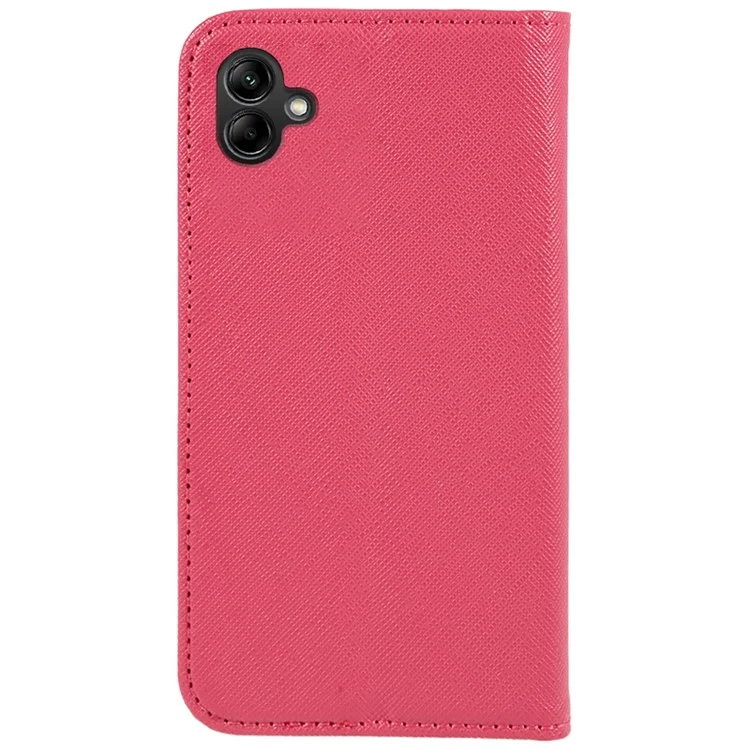 Für Samsung Galaxy A05 4G Hülle Portemonnaie Ständer Magnetisch Automatisches Verschließen Handyhülle - Pink