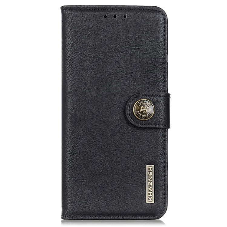 KHAZNEH Pour Google Pixel 8a Case Stand Wallet Anti-drop Phone Cover - Noir