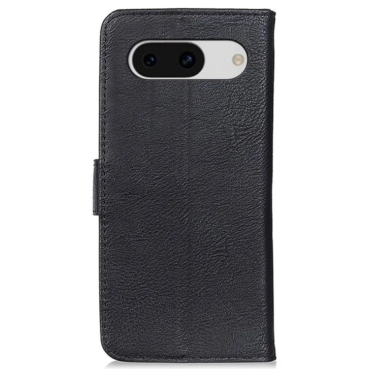 KHAZNEH Pour Google Pixel 8a Case Stand Wallet Anti-drop Phone Cover - Noir
