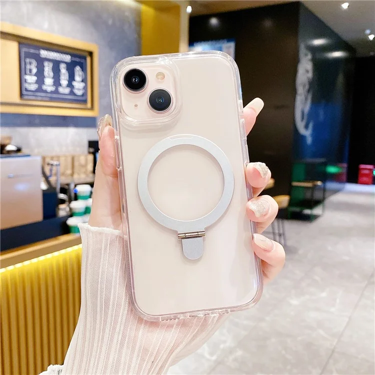 Для Iphone 15 Glitter Craise Case Tpu+акриловая Магнитная Чехла Для Телефонов. - Прозрачный