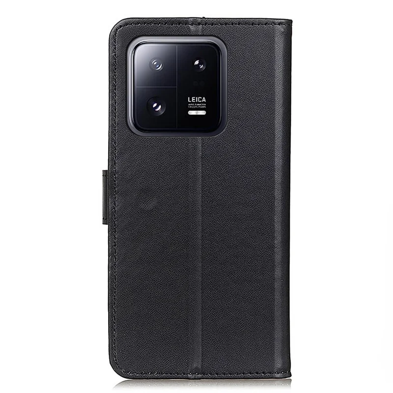 Til Xiaomi 14 Skærmhættesæt Mod ridser Wallet Telefonbeskyttelse PU Læder Stående Cover - Sort
