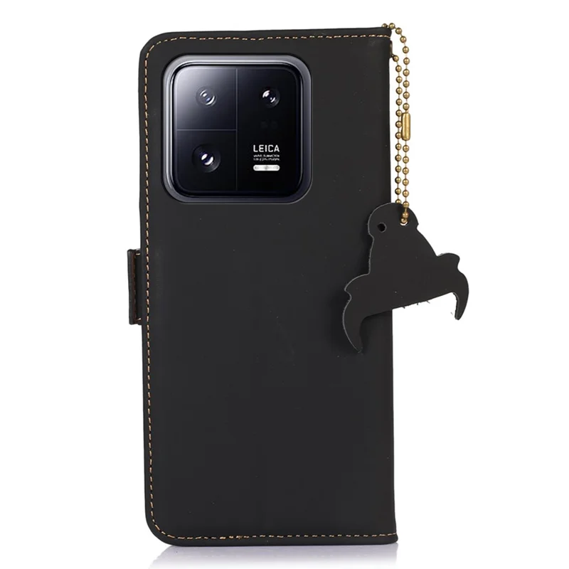Per Xiaomi 14 Case RFID Blocking Wallet Phone Stand Cover - Nero
