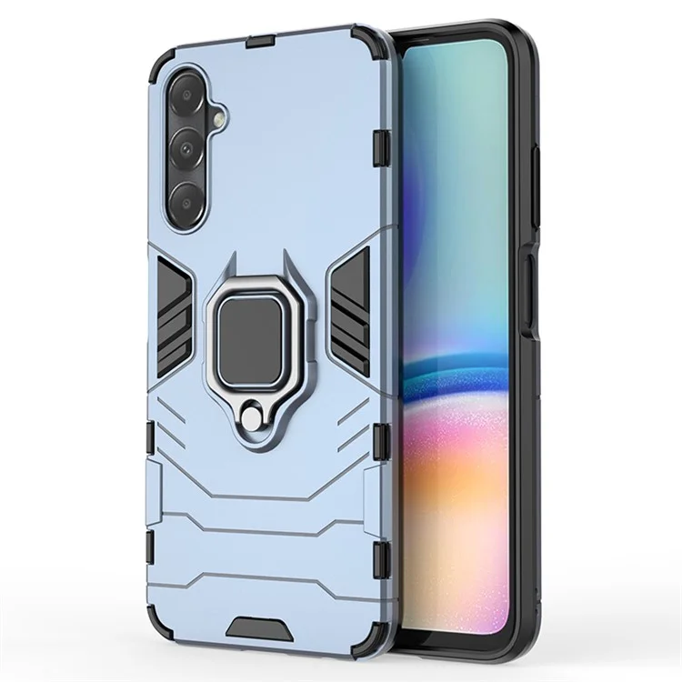 Per Samsung Galaxy A05s 4G Case Ring Holder Kickstand Protective Phone Cover - Blu