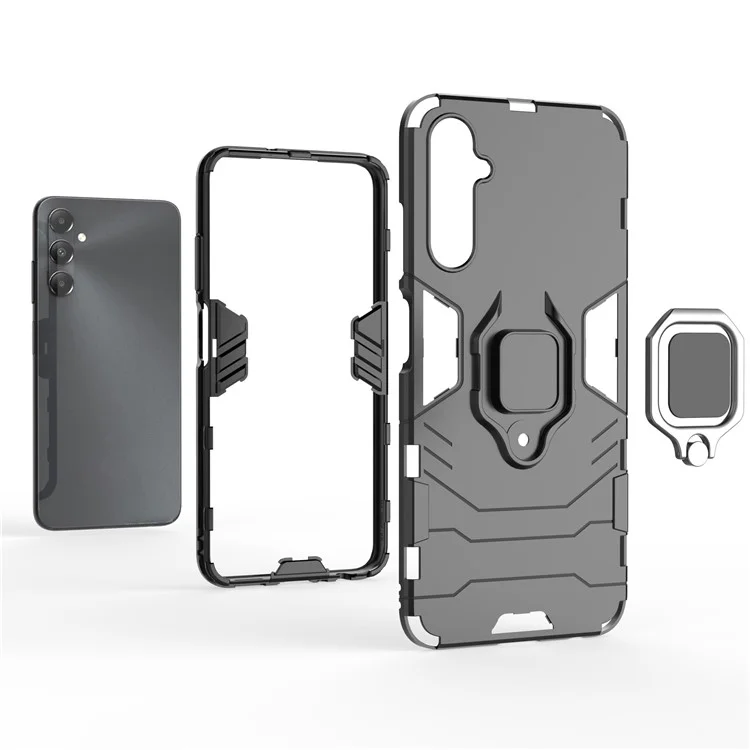 Per Samsung Galaxy A05s 4G Case Ring Holder Kickstand Protective Phone Cover - Blu