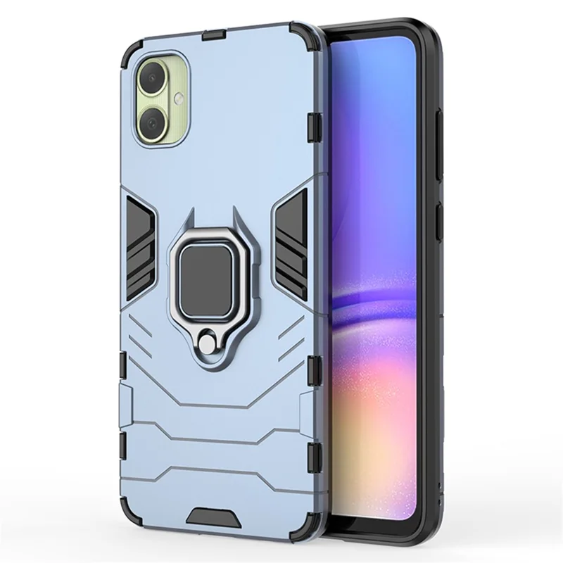 For Samsung Galaxy A05 4G Case  Kickstand PC+TPU Phone Cover - Blue
