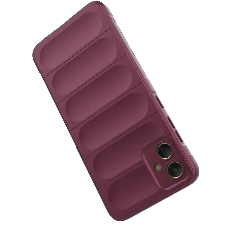 For Samsung Galaxy A05 4G Case Rugged Back TPU Phone Cover - Wine Red