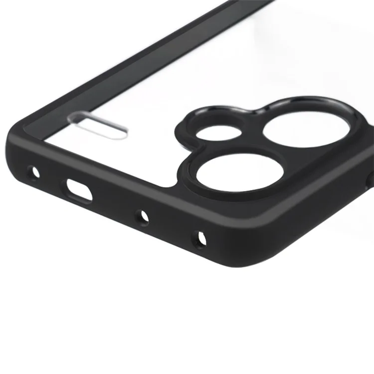 For Xiaomi Redmi Note 13 Pro+ 5G Slim-Fit TPU + PC Clear Phone Cover Dustproof Phone Shell Case