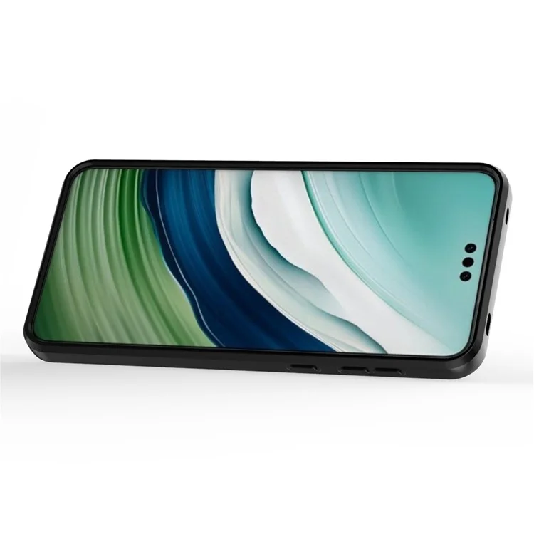 Funda para Huawei Mate 60 Pro con Soporte Antigolpes y Protección de Lente Deslizante - Negro