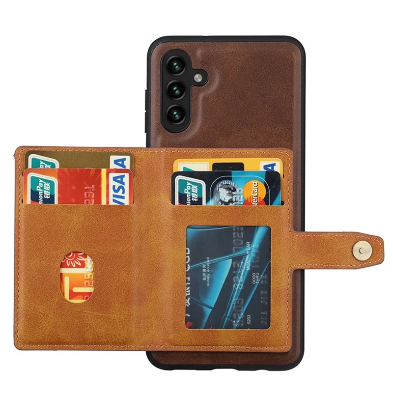 For Samsung Galaxy A05s 4G Case Card Slot Kickstand Phone Cover - Red