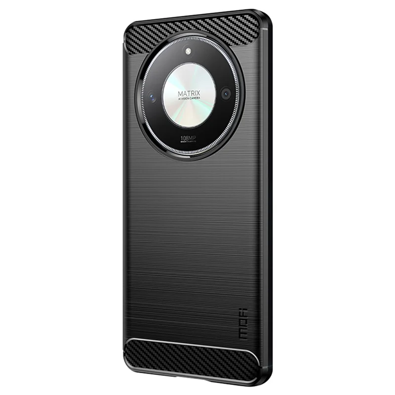 MOFI JK TPU Series-1 For Honor X9b 5G / Magic6 Lite 5G Чехол с текстурой карбона, TPU-чехол для телефона - черный