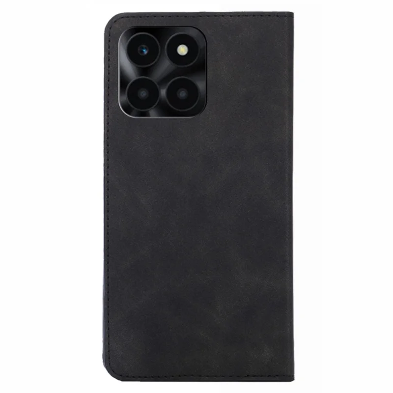 Per Onore X6a 4G Case Skin-touch PU Peth+tpu Slot Coperchio Telefonico Resistente Agli Shock - Nero