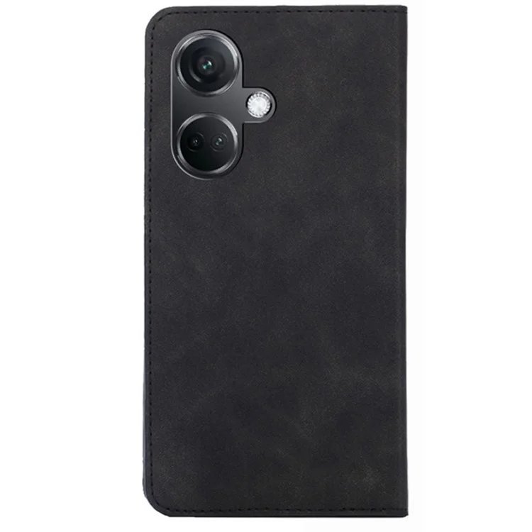 Чехол для OnePlus Nord CE3 5G, противоударный, с сенсорным экраном, откидной, с отделениями для карт, из искусственной кожи - черный