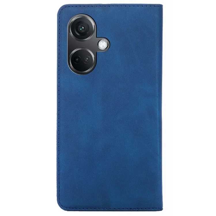 Per OnePlus Nord CE3 5G Case Custodia a scatto antishock Pelle PU con alloggiamento per schede e supporto - Blu