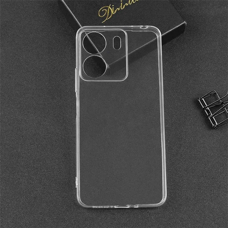 Für Xiaomi Redmi 13C 4G / Poco C65 4G Clear Case Anti-scratch Phone TPU Cover (präziser Rücklinsenausschnitt)
