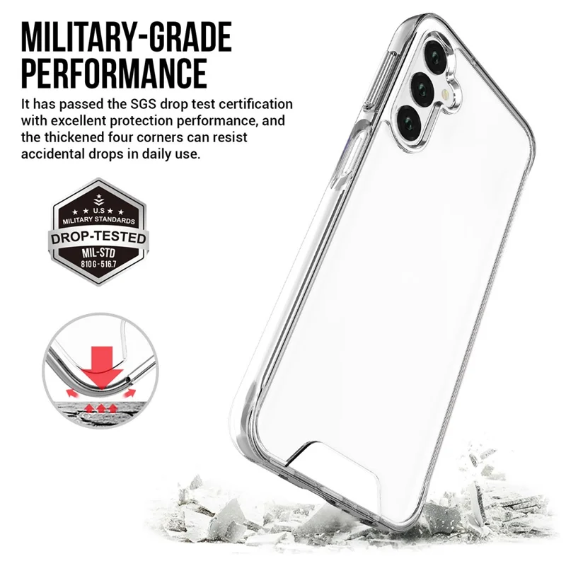 Space Series for Samsung Galaxy S24 Case Anti-yellowing Clear TPU+PC Military Grade Drop-proof Cover