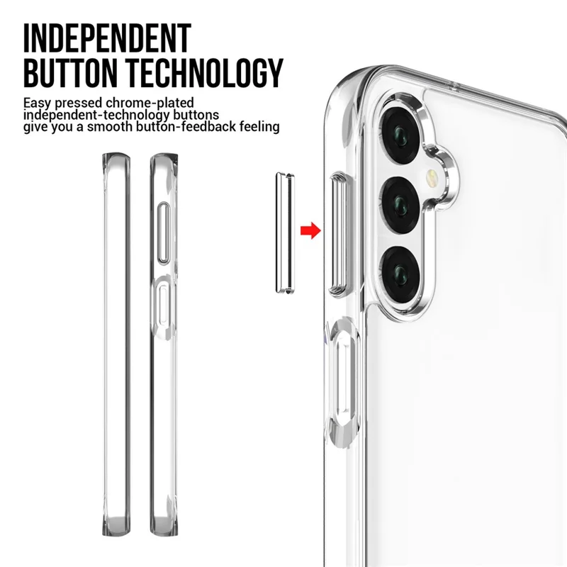 Space Series for Samsung Galaxy S24 Case Anti-yellowing Clear TPU+PC Military Grade Drop-proof Cover