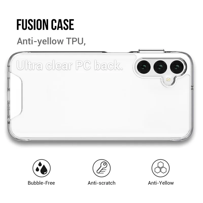 Space Series for Samsung Galaxy S24 Case Anti-yellowing Clear TPU+PC Military Grade Drop-proof Cover
