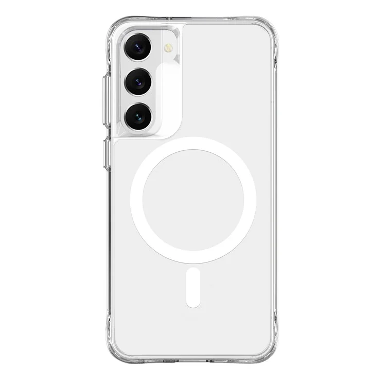 For Samsung Galaxy S23 Case Transparent Phone Cover Compatible with MagSafe