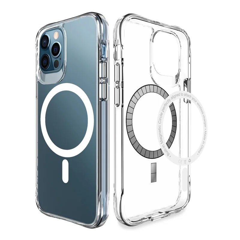 Für Iphone 12 / 12 Pro Magnetic Case Clear Telefonabdeckung Kompatibel Mit Magsafe