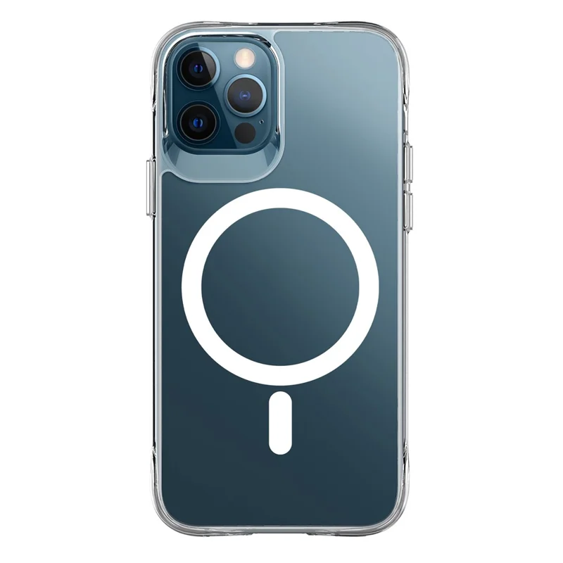 For iPhone 12 Pro Max Case Magnetic Clear Phone Cover Compatible with MagSafe