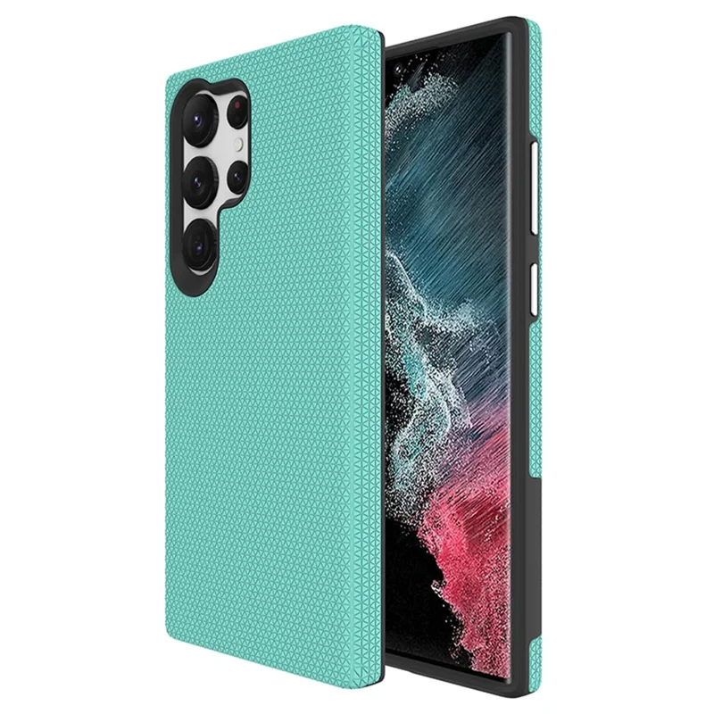 For Samsung Galaxy S23 Ultra Magnetic Case Shockproof TPU+PC Phone Cover - Mint Green