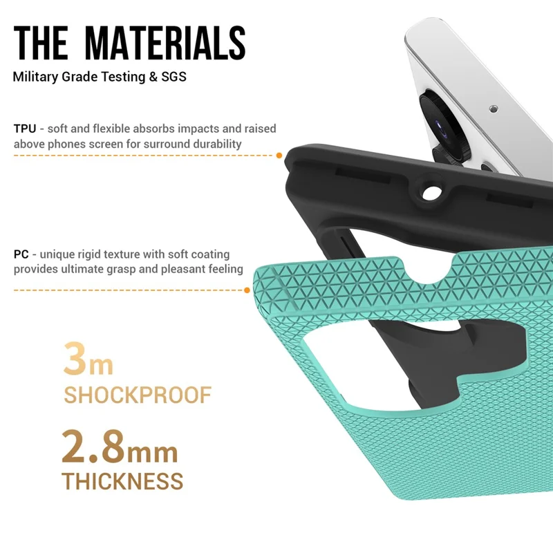 For Samsung Galaxy S23 Ultra Magnetic Case Shockproof TPU+PC Phone Cover - Mint Green